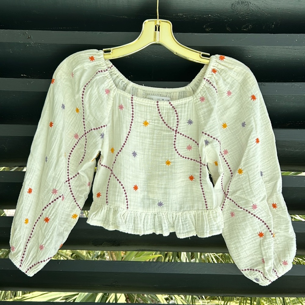 Zara Embroidered Top